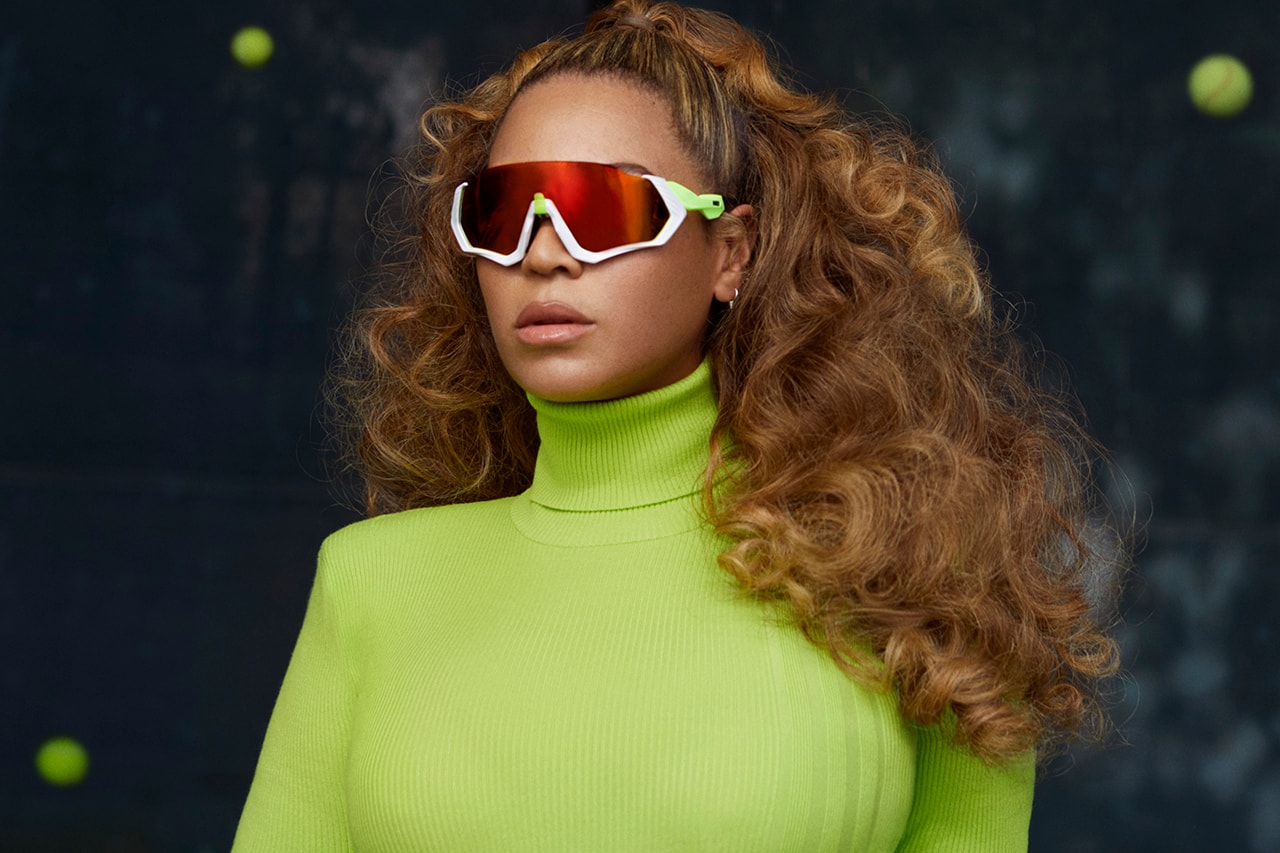 beyonce halls of ivy collection ivy park x adidas green bodysuit sunglasses