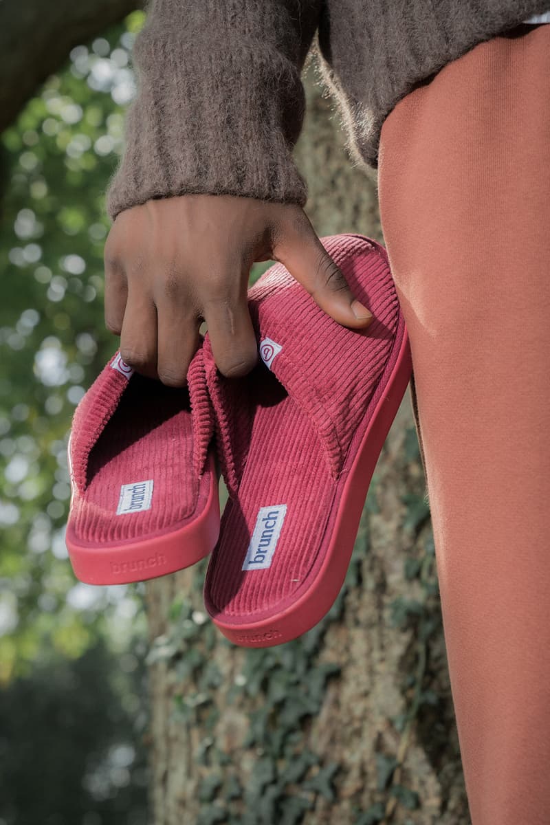 Brunch Hotel Corduroy Slippers Burgundy Footwear