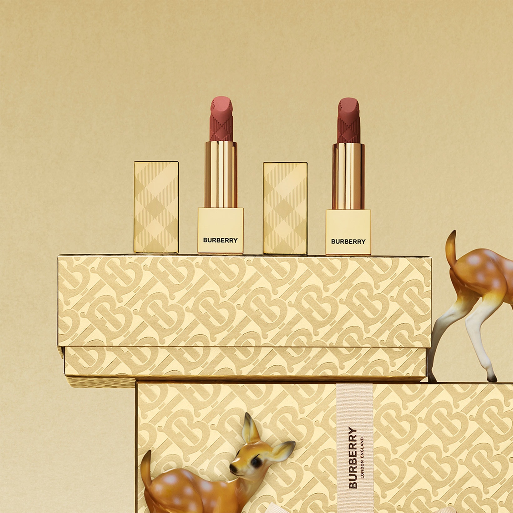 Burberry Beauty Makeup Festive Monogram Collection Lipsticks
