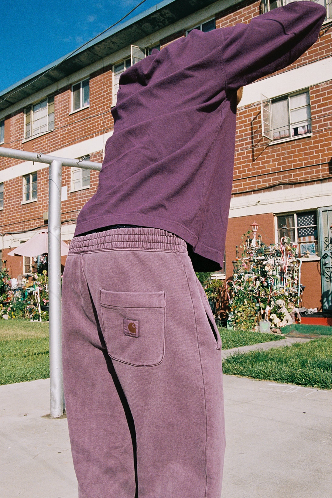 Carhartt Work In Progress: Purple Collins Trousers