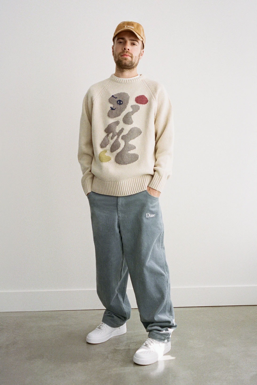 Dime Holiday 2021 Collection Lookbook Knitwear Sweater Corduroy Pants