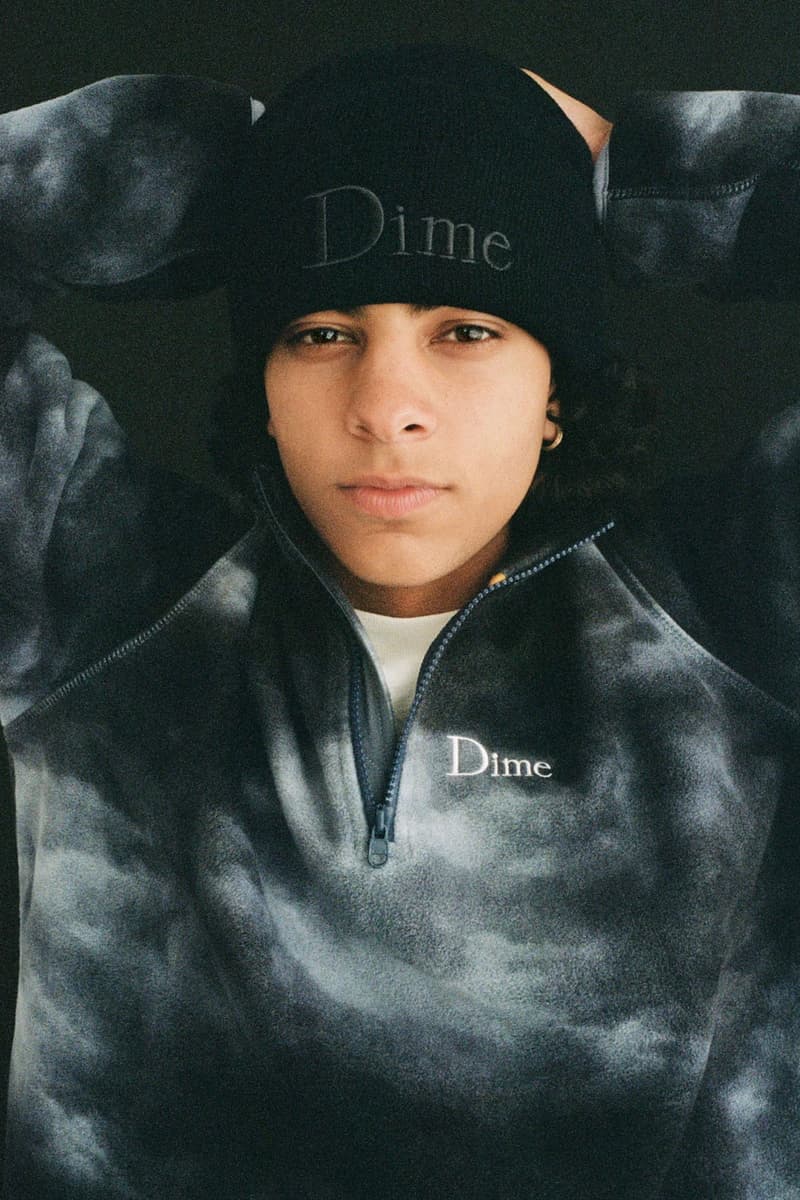 Dime Holiday 2021 Collection Lookbook Logo Beanie Sweater