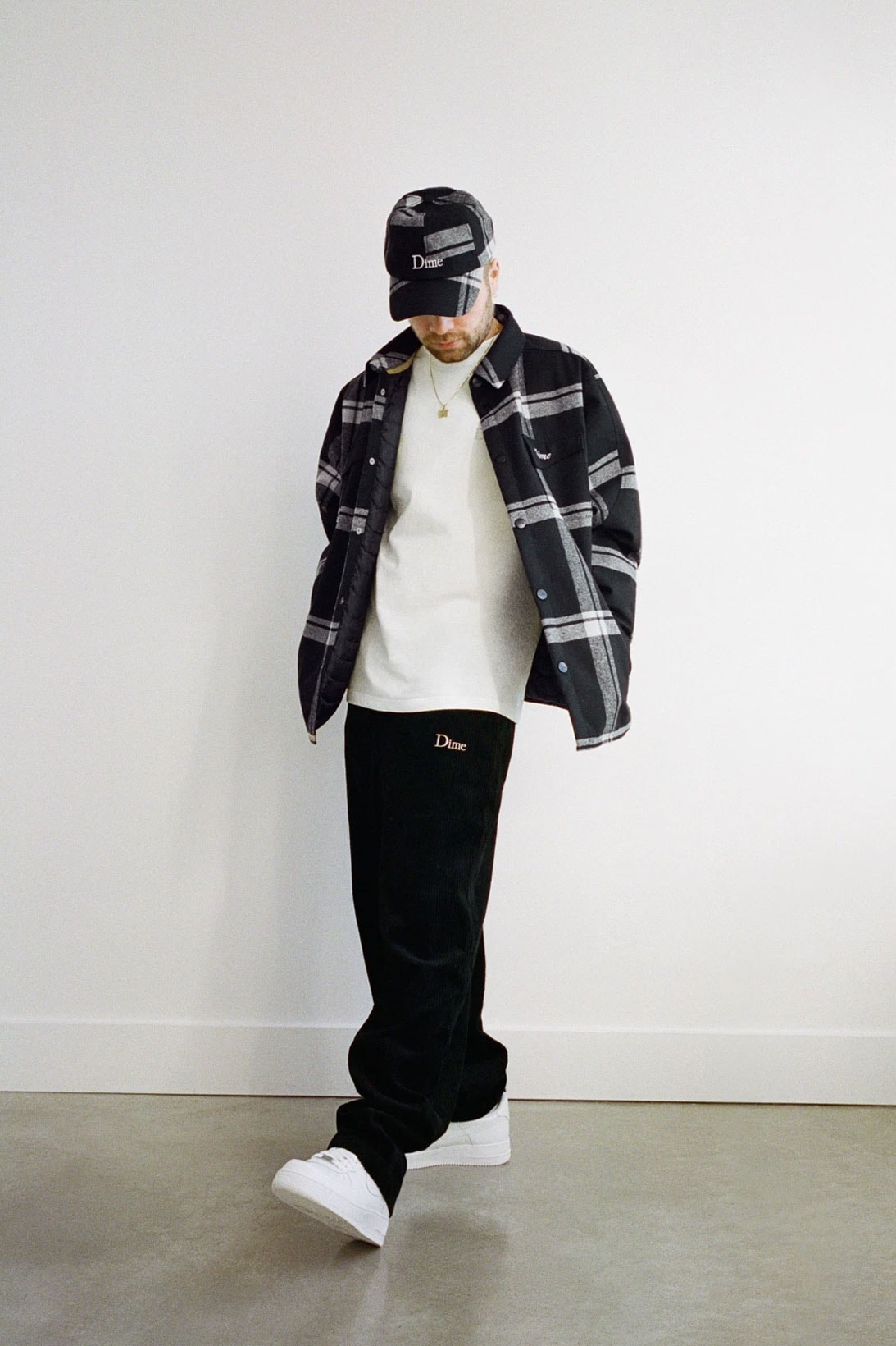 Dime Holiday 2021 Collection Lookbook Flannel Jacket Cap
