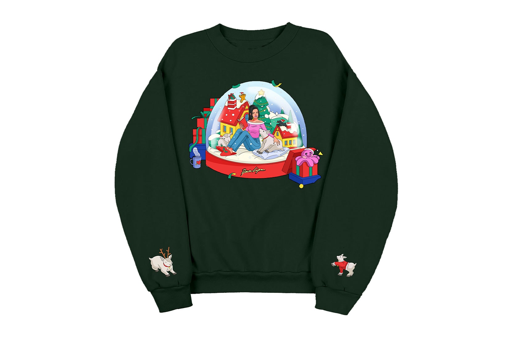 Dua Lipa Holiday 2021 Christmas Merch Collection Sweatshirt