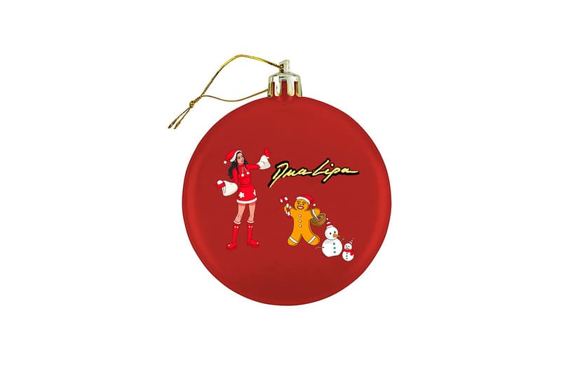 Dua Lipa Holiday 2021 Christmas Merch Collection Bauble Ornament