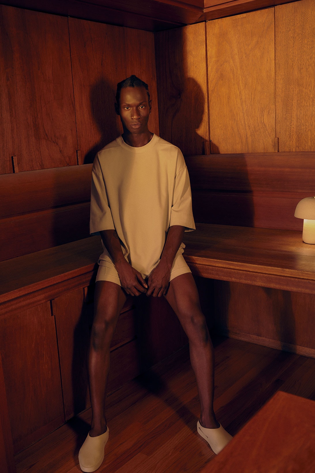 Fear of God FoG Loungewear Collection Campaign T-shirt Slippers