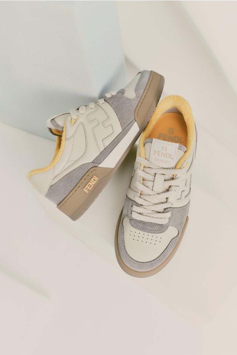 Fendi Match Sneaker Unisex Yellow Gray White Price Release Date