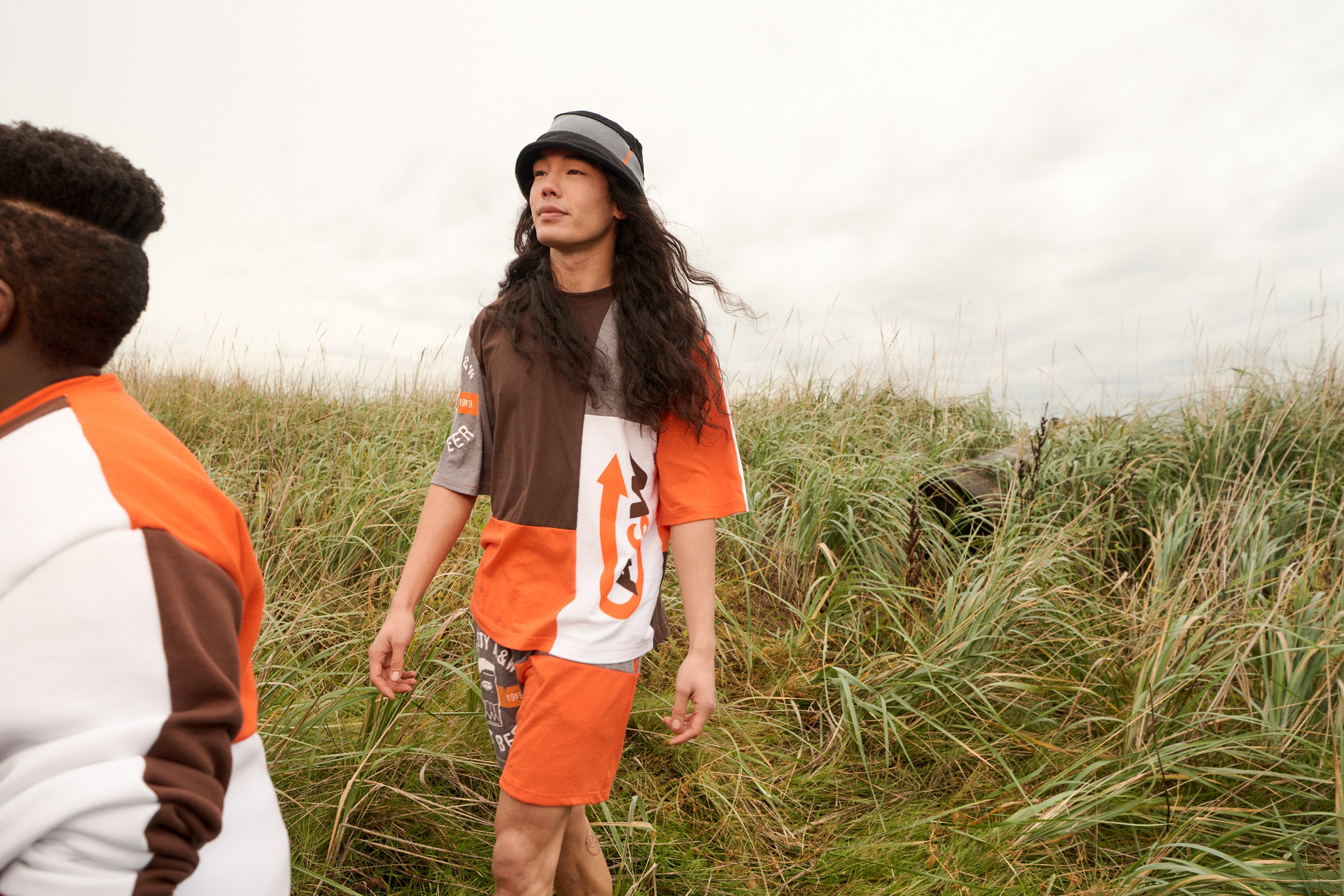 frankie collective a&w merch collaboration upcycled shirt and shorts