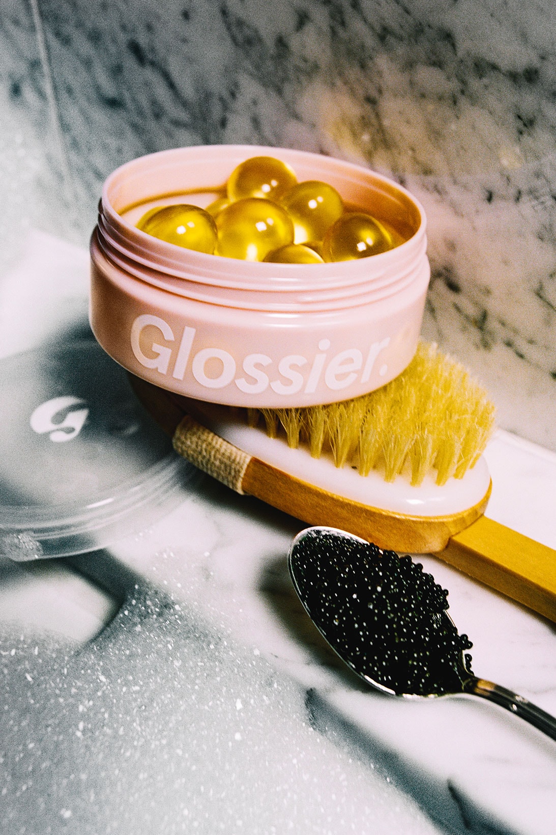 Glossier Holiday Christmas Gift Collection Bath Duo Pods Caviar
