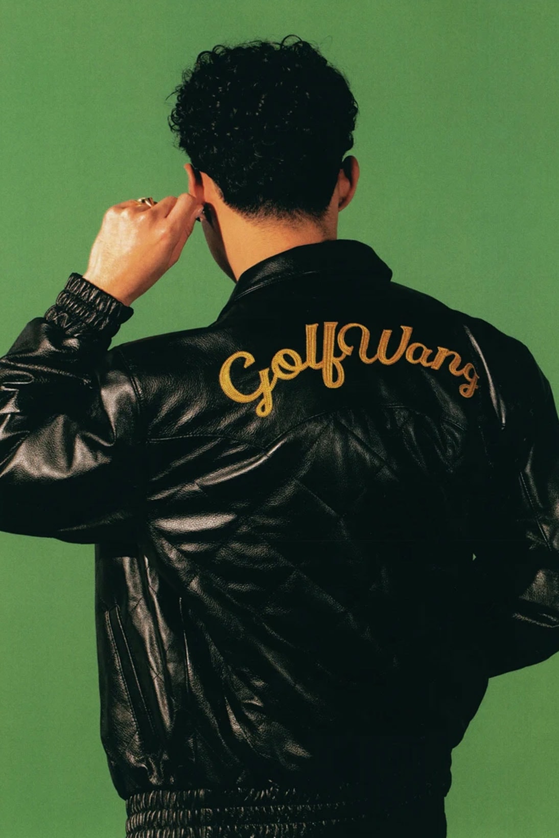 Golf Wang Tyler The Creator Winter Lookbook Collection Leather Jacket Logo