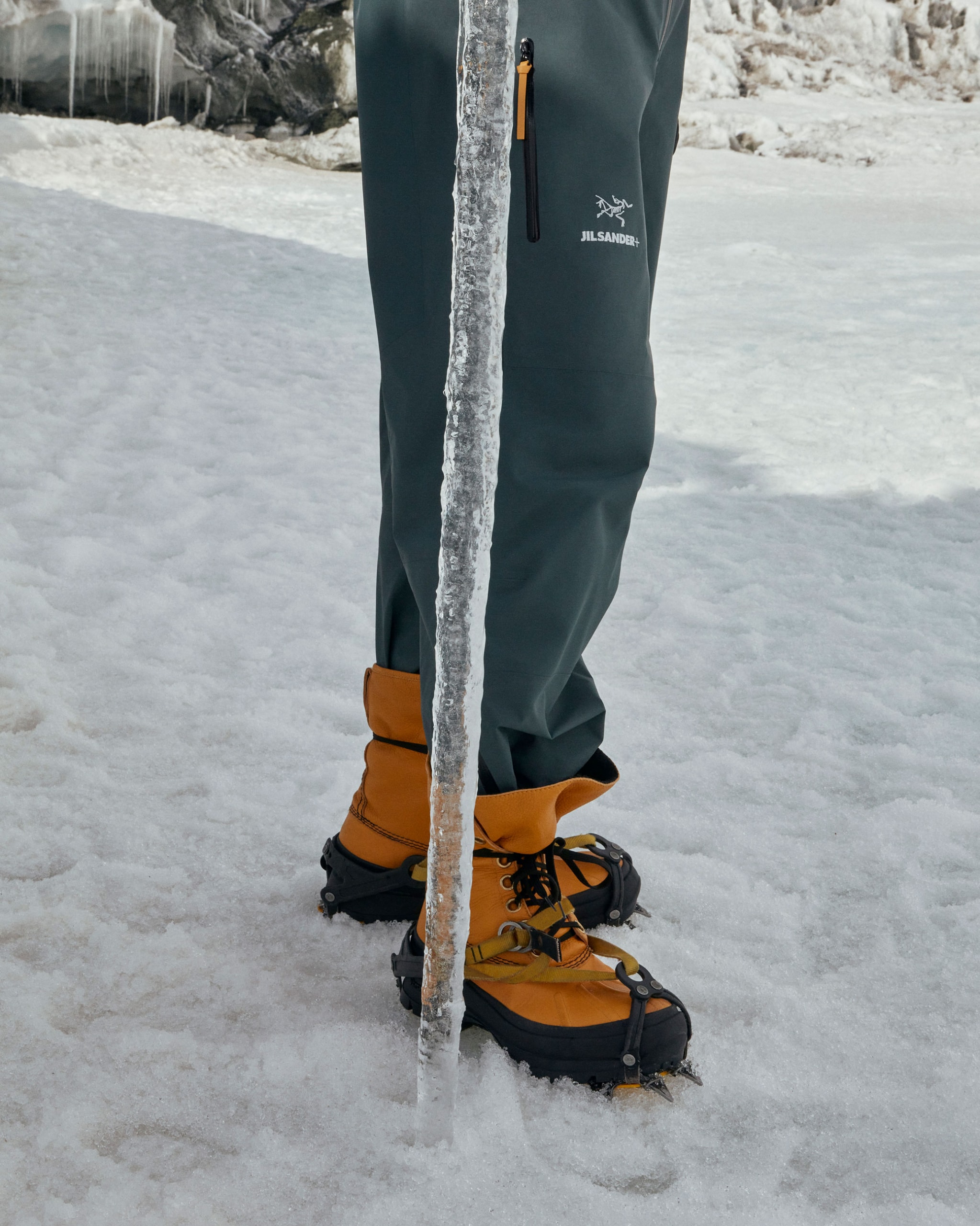 Jil Sander+ Arc'teryx FW21 Collaboration Ski Pants Boots Ice
