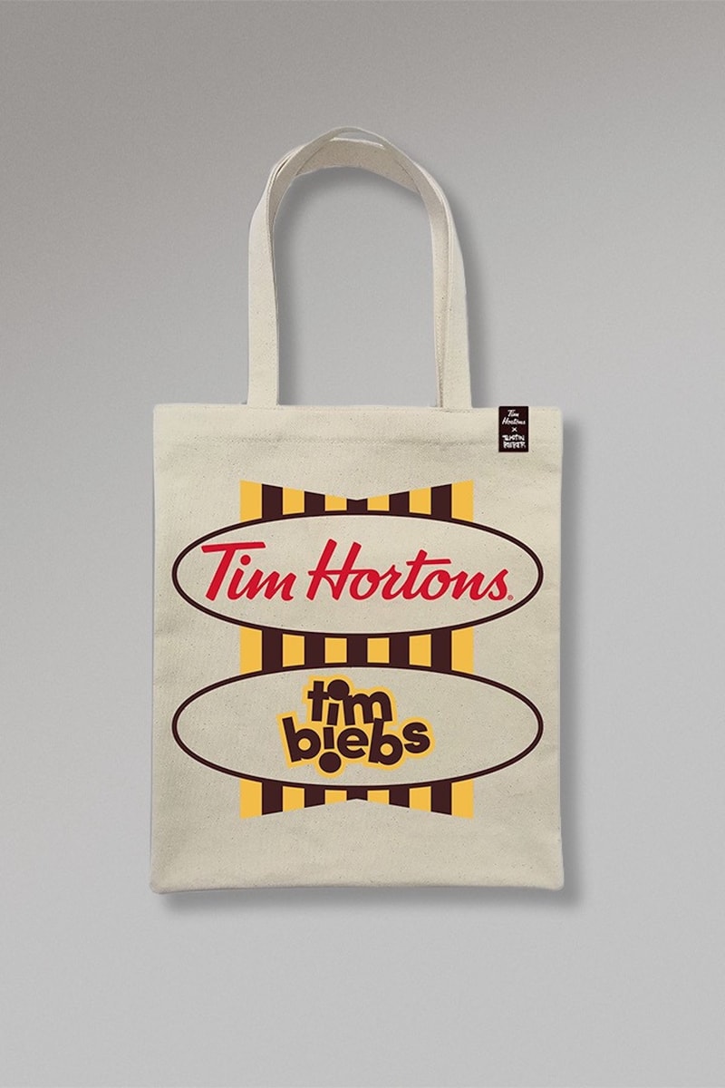 justin bieber tim hortons tote collab