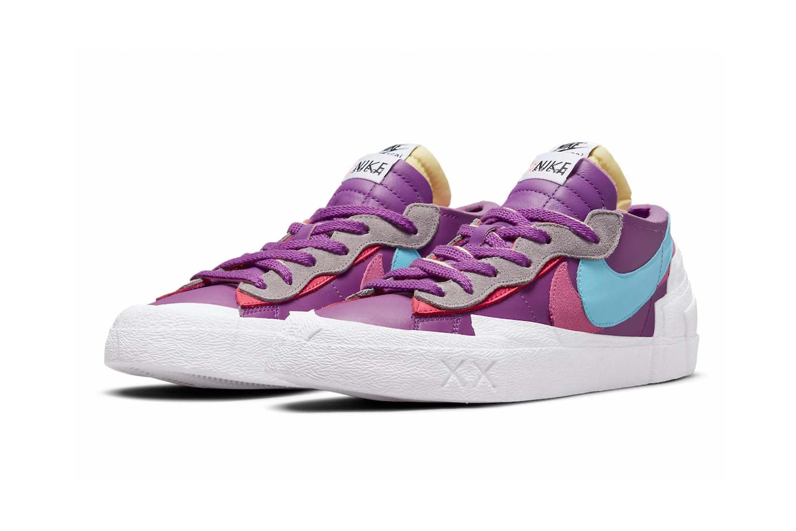 Nike x sacai x KAWS Blazer Low Purple Dusk Price Release Date Collaboration