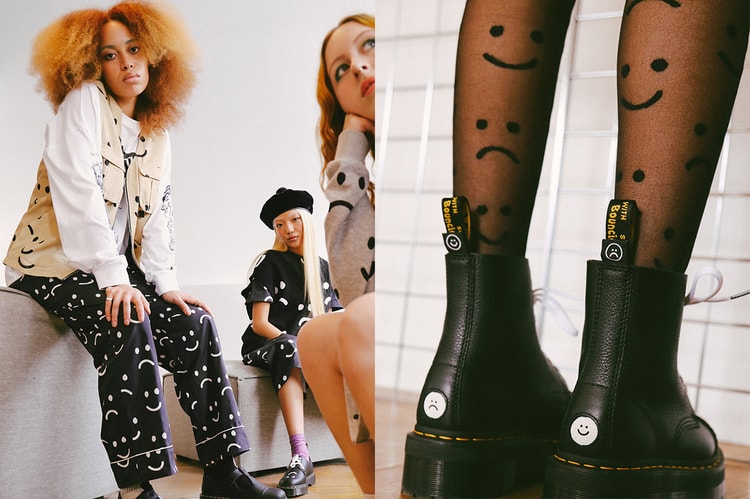 Lazy Oaf x Dr. Martens' 3-Piece Footwear Range Features Happy and Sad Faces