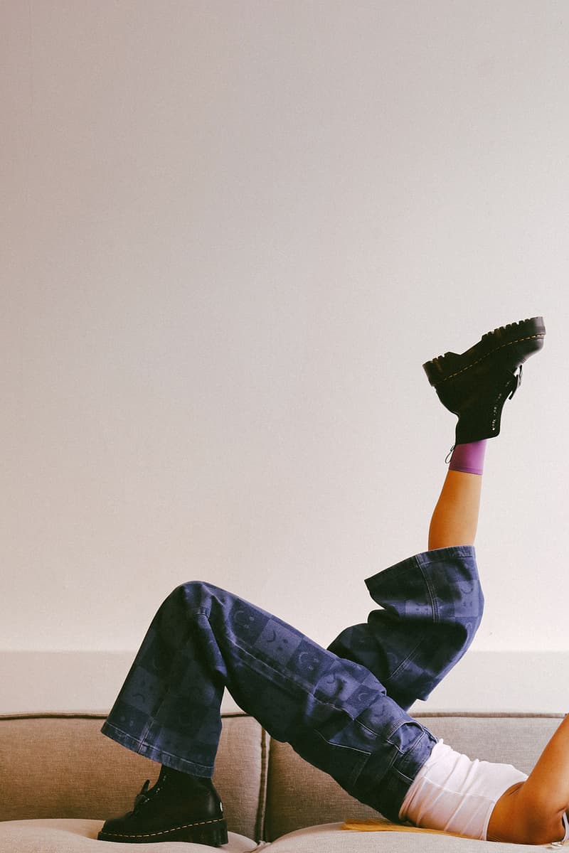 Lazy Oaf Dr. Martens Footwear Collection Collaboration Happy Sad Faces Sinclair boots Bex shoes Bethan Mary Janes