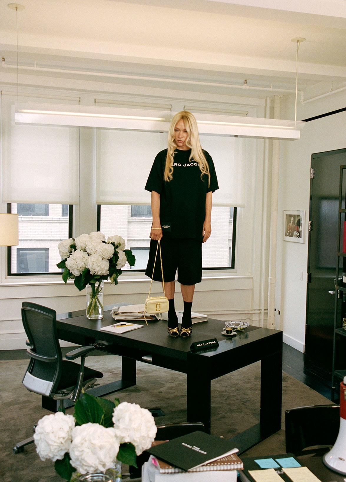 Marc Jacobs Chloë Sevigny Resort Campaign NYC Headquarters Office Desk Standing