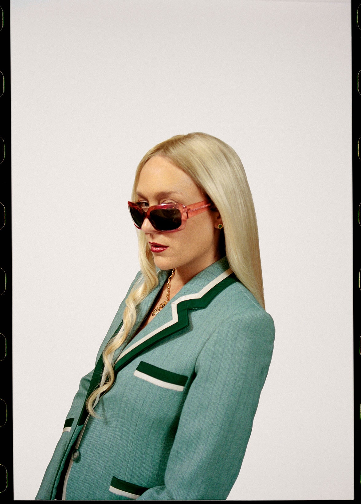 Marc Jacobs Chloë Sevigny Resort Campaign NYC Headquarters Office Sunglasses jacket