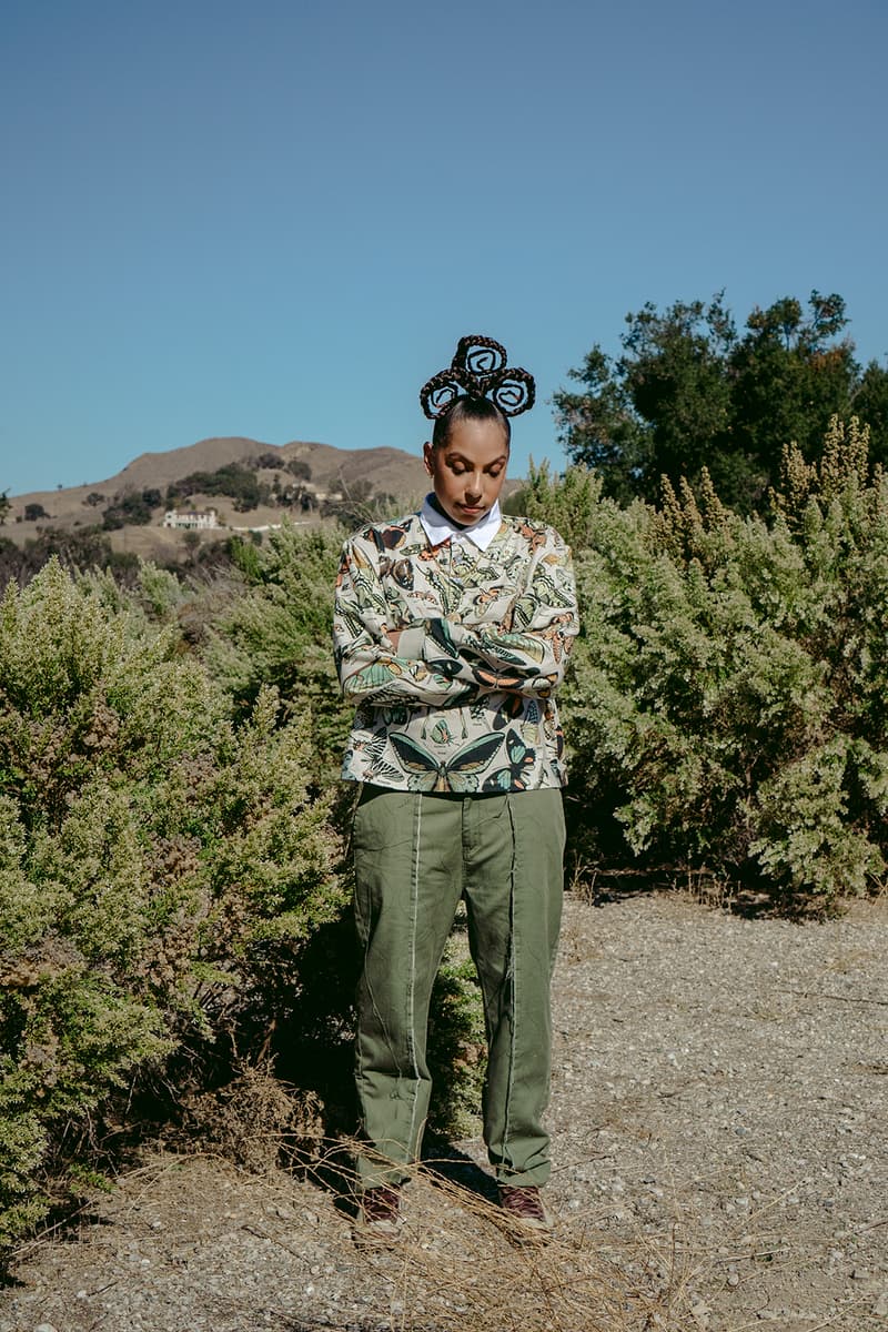 Melody Ehsani Fall Winter 2021 FW21 Lookbook Collection Melina Matsoukas Jacket pants