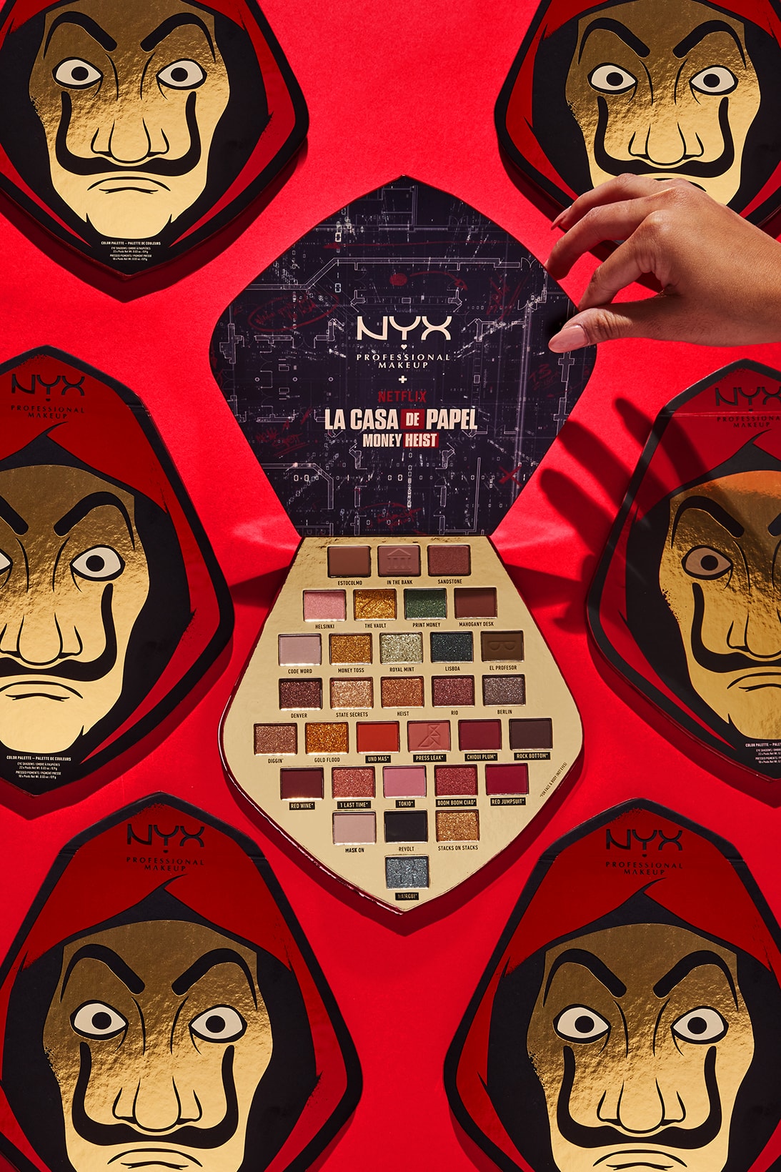 NYX Professional Makeup Money Heist La Casa de Papel Collaboration Collection Eyeshadow