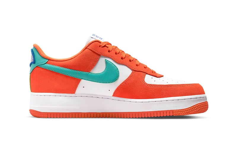 orange and teal nikes