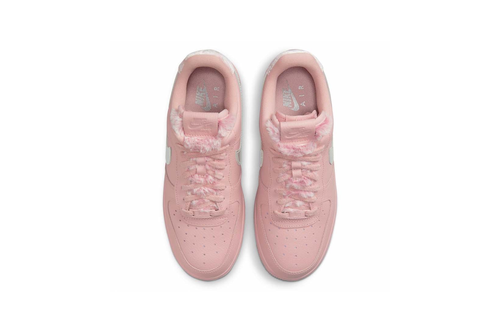 Nike Air Force 1 Low Women Pink Faux Fur Price Release Date