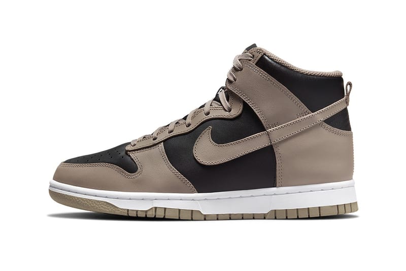 brown high top dunks