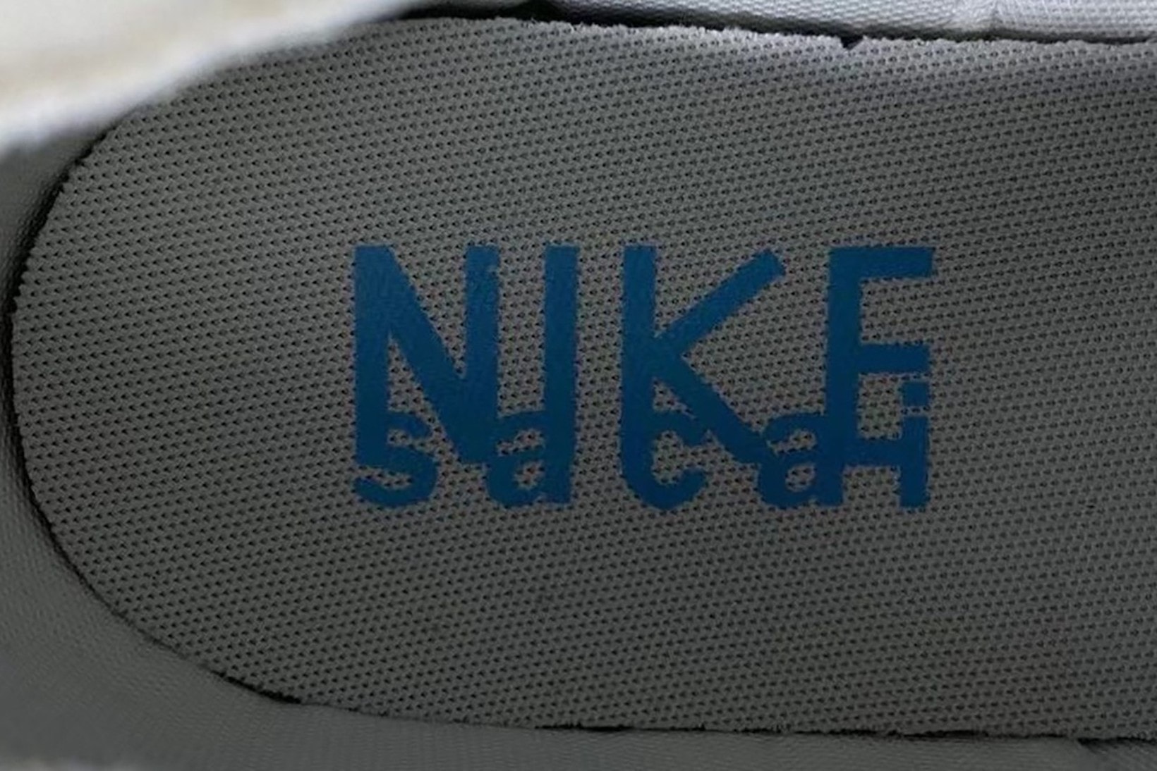 sacai Nike Blazer Low White Grey Sneakers Collaboration Footwear Kicks Shoes