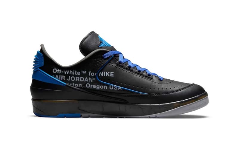 Off-White Virgil Abloh Jordan 2 Black/Blue Collaboration Release Date