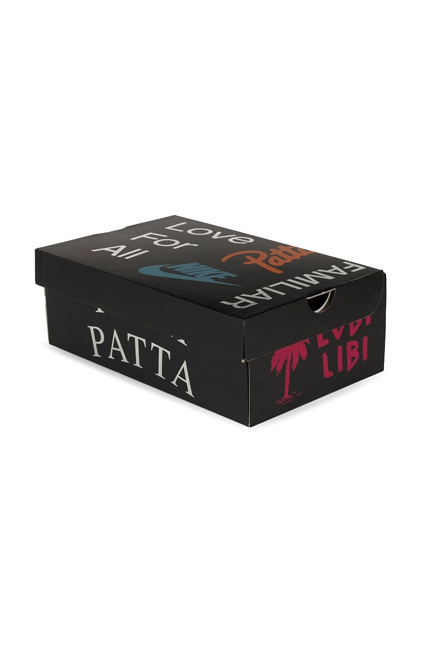 Patta Nike Rush Maroon Custom Box Gray Orange Price Release Date Collaboration