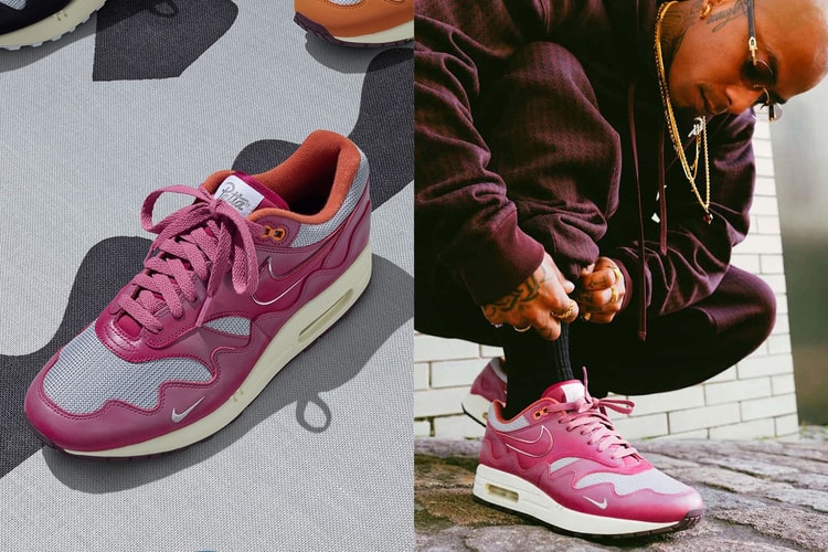Patta and Nike Reunite for Air Max 1 "Rush Maroon"