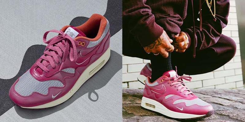 pink and maroon air max