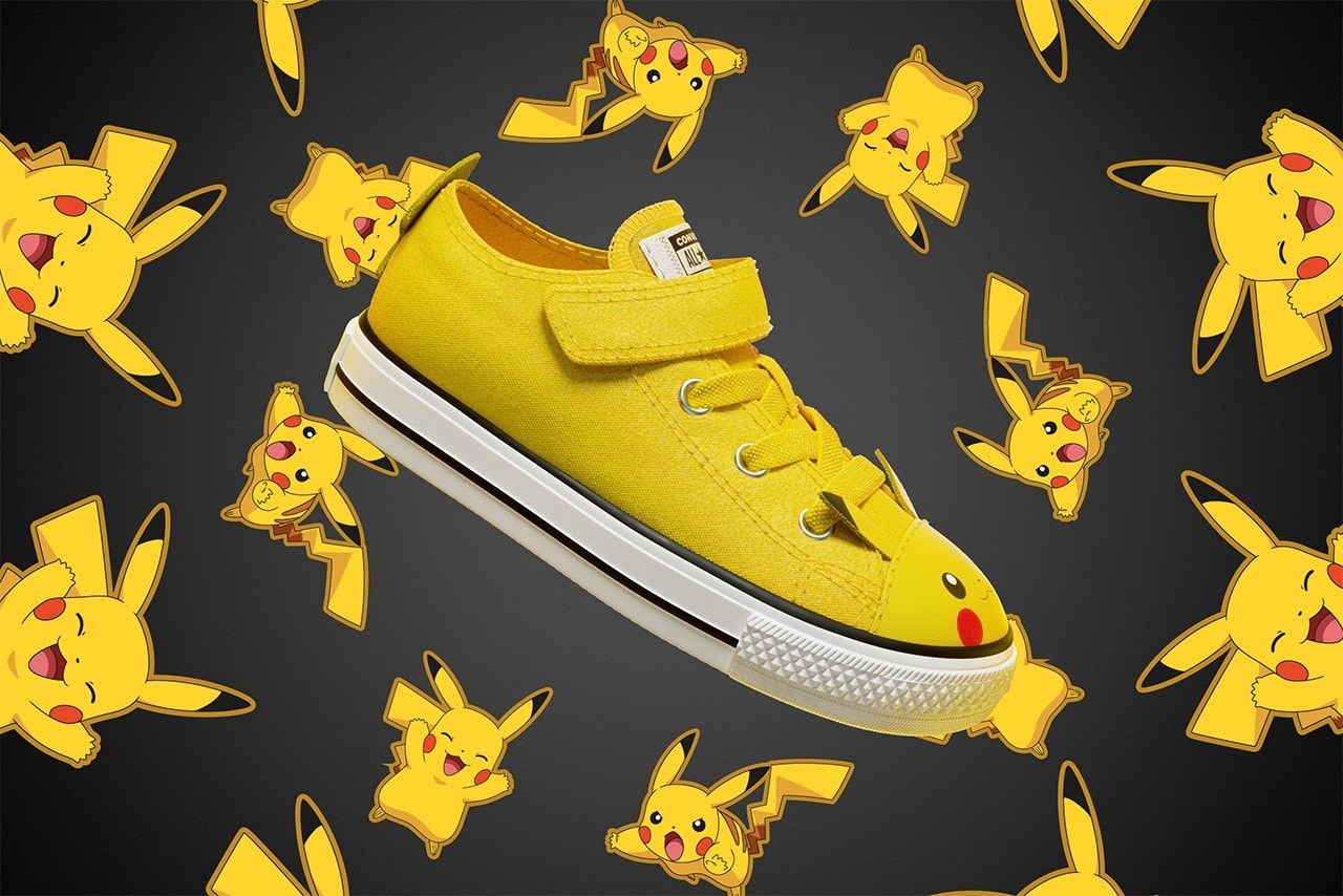 Pokemon Converse Chuck Taylor All Star Pikachu Release Date Collaboration Yellow Kids
