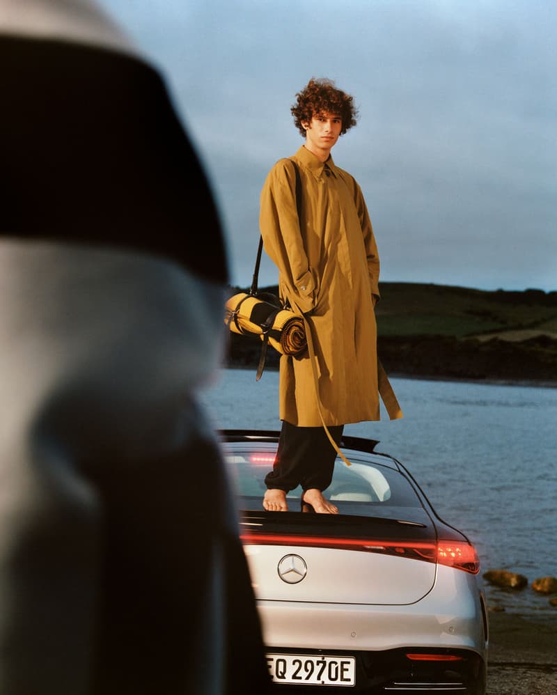 Proenza Schouler Mercedes-Benz Collaboration Campaign Coat Car