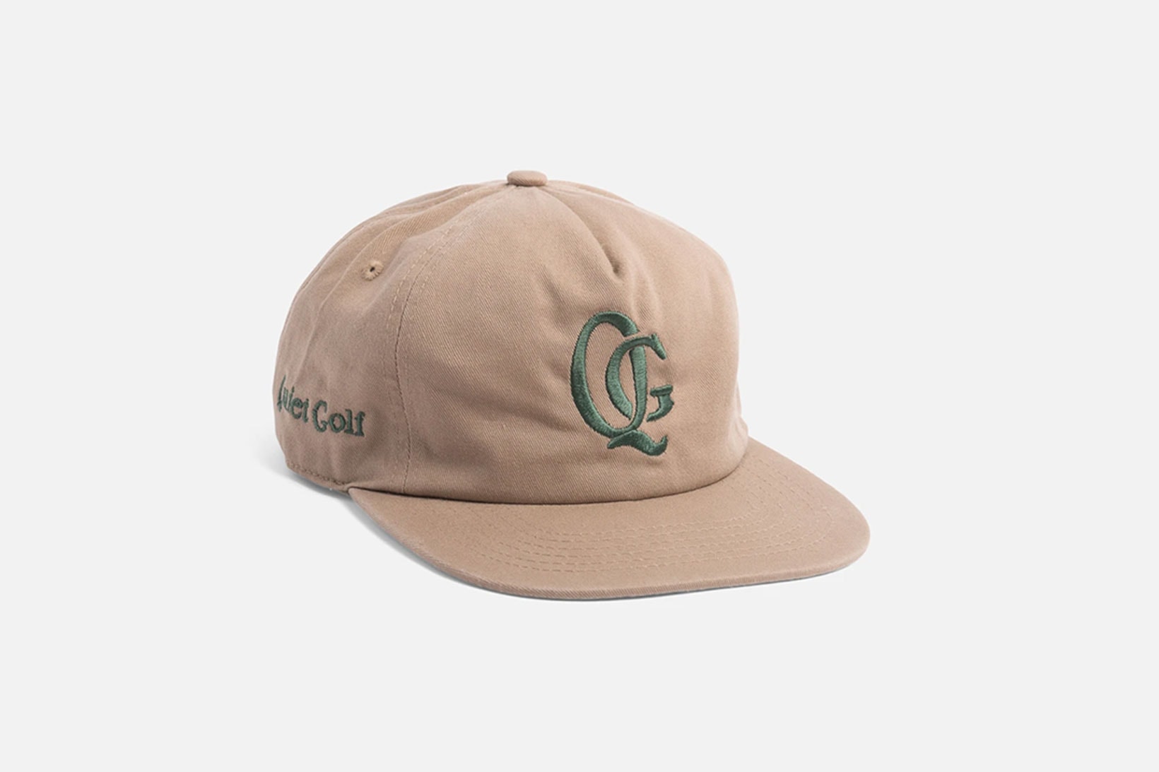 Quiet Golf Logo Cap Hat Beige