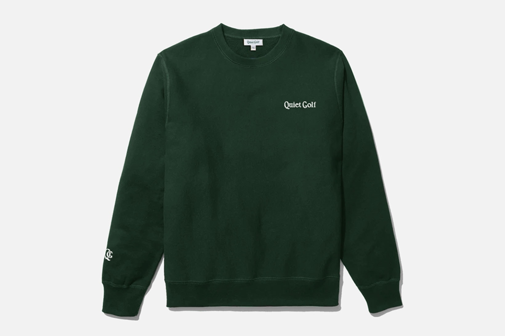 Quiet Golf Crewneck Sweater Typeface