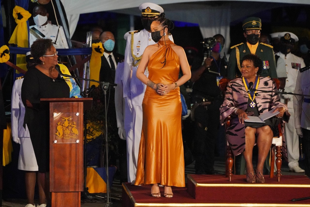 rihanna barbados national hero pride of nationhood ceremony