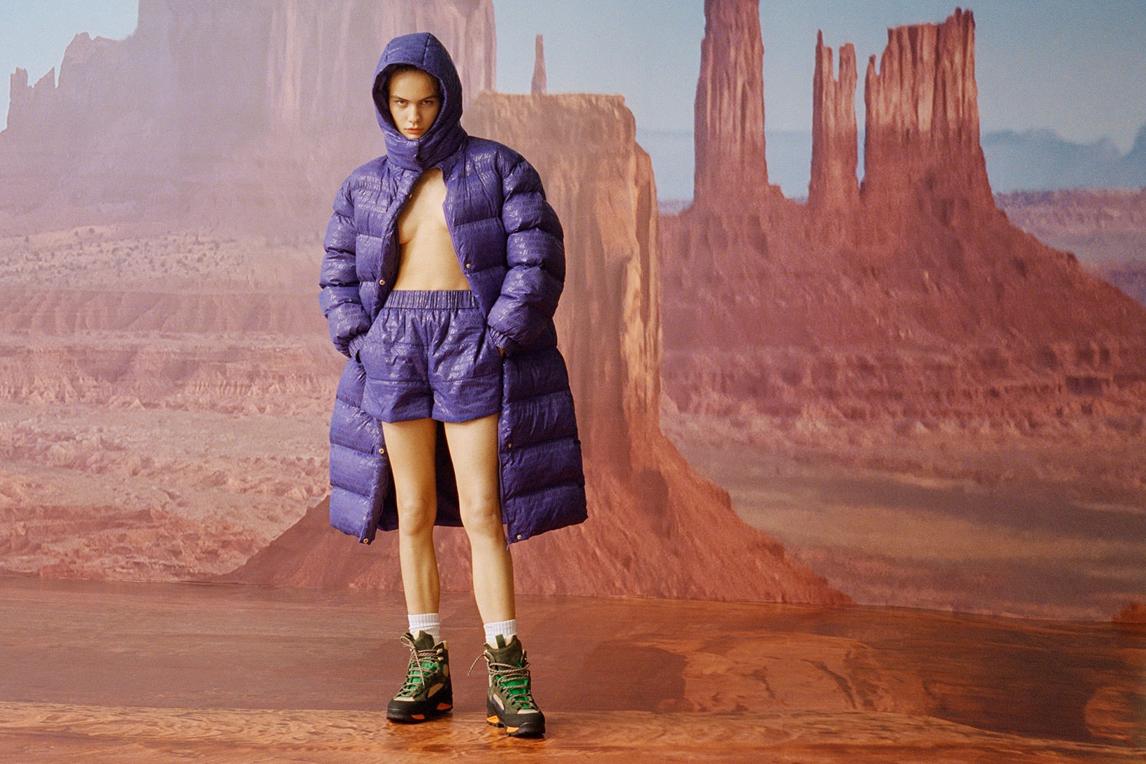 Rotate Sunday Diemme Hiking Boots Collaboration Puffer Coat SHorts