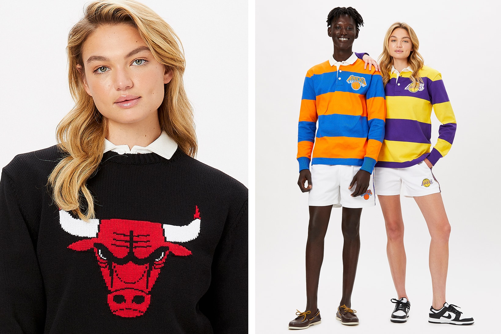 Rowing Blazers NBA Second Collection Collaboration Rugby Jersey Shorts Sweater Chicago Bulls New York Knicks Los Angeles Lakers