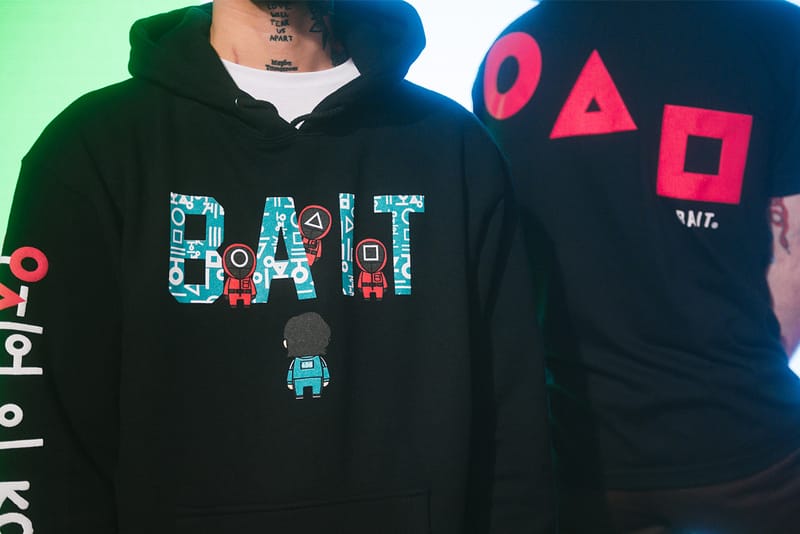 BAIT Unveils Its 'Squid Game'-Themed Apparel and Toy Collection