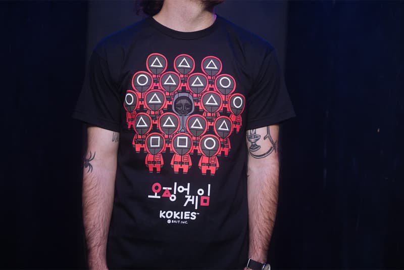 BAIT KOKIES Netflix Squid Game Apparel Toys Collection Collaboration Tshirt