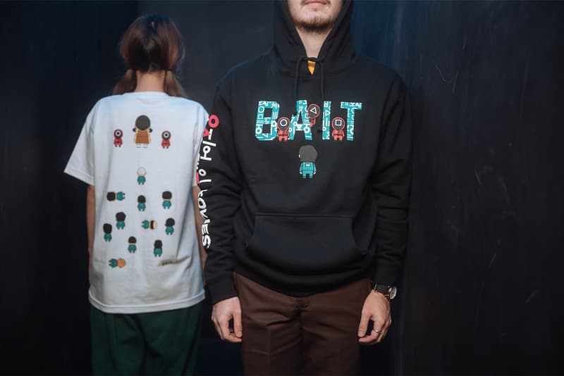 BAIT KOKIES Netflix Squid Game Apparel Toys Collection Collaboration Tshirt Hoodie