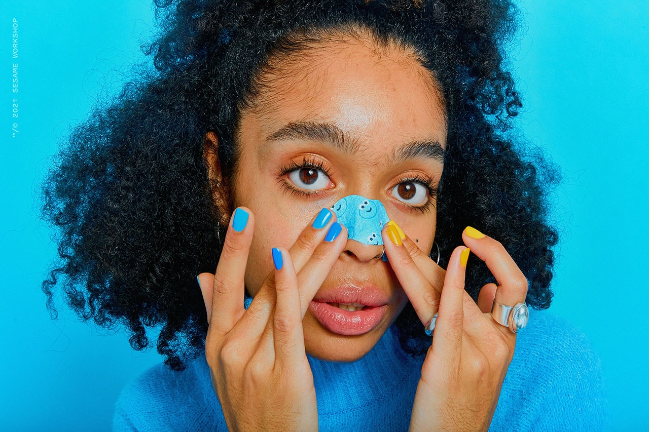 starface sesame street collaboration cookie monster pore strips skincare