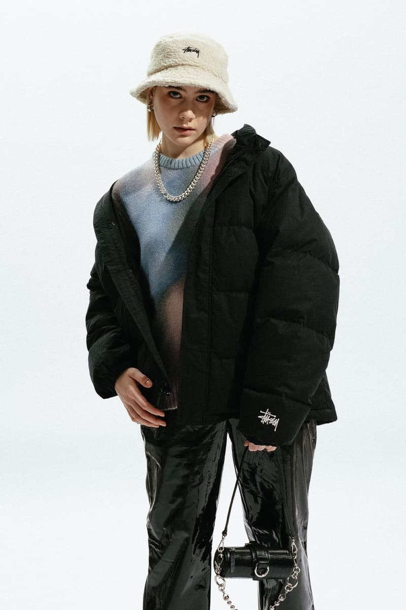 Stussy Fall Winter 2021 Collection Motion Knit Sweater Puffer Jacket Bucket Hat