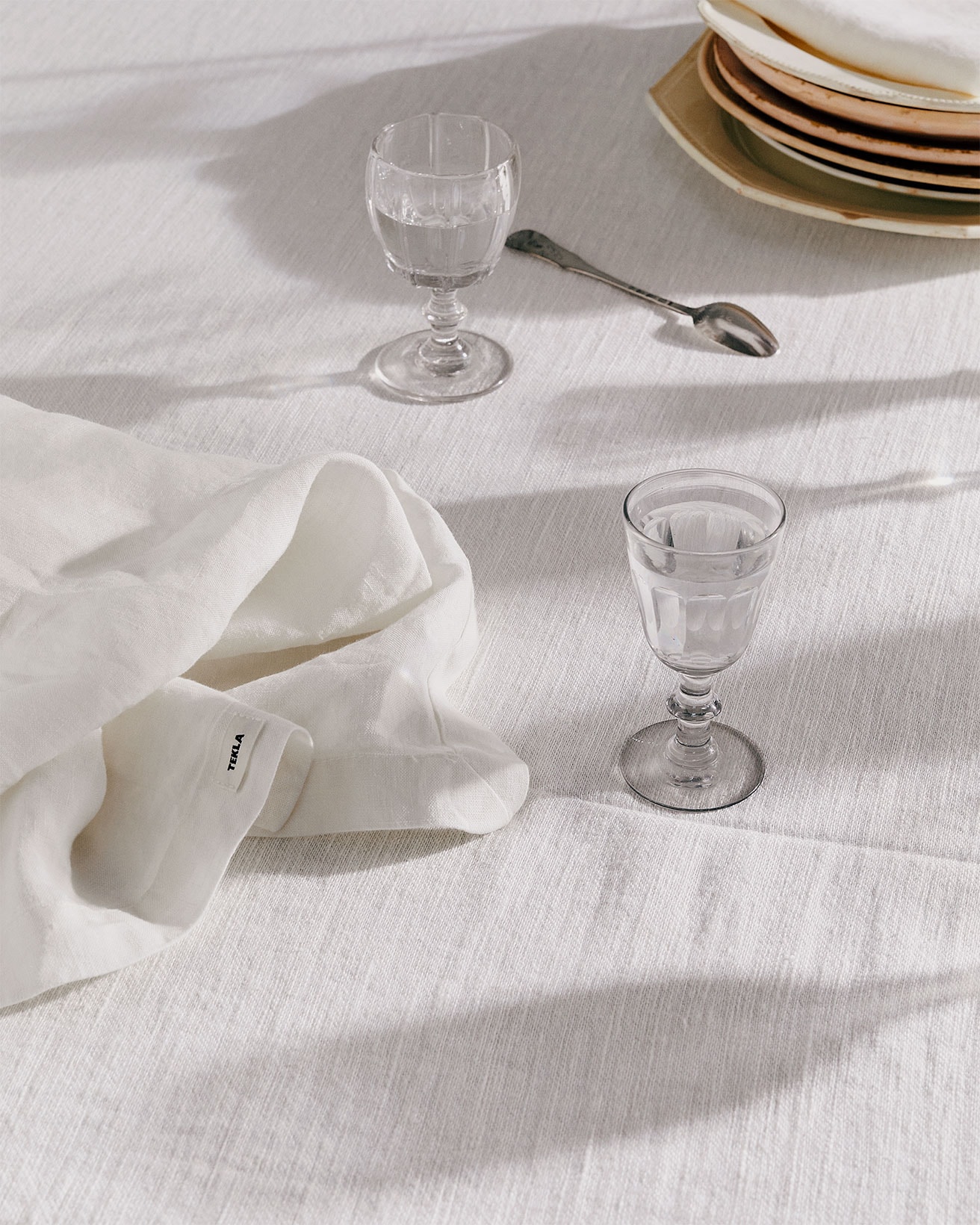 Tekla Fabrics Kitchenware Textiles Collection Glasses Tablecloth Glass Towel