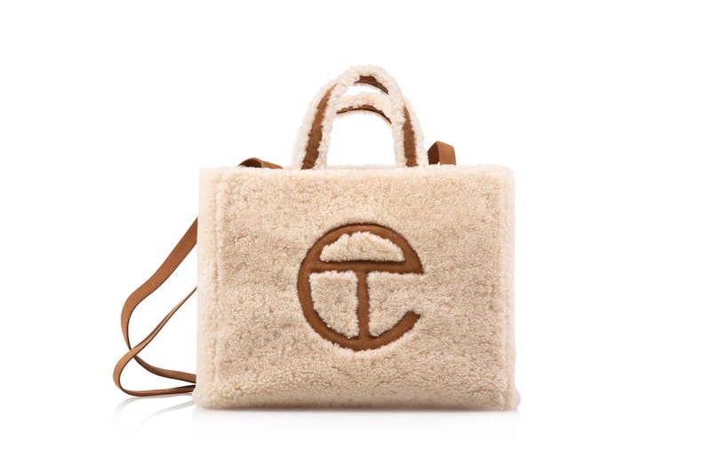 UGG Telfar Shopping Bags Shoppers Collaboration Beige Natural Shearling Teddy