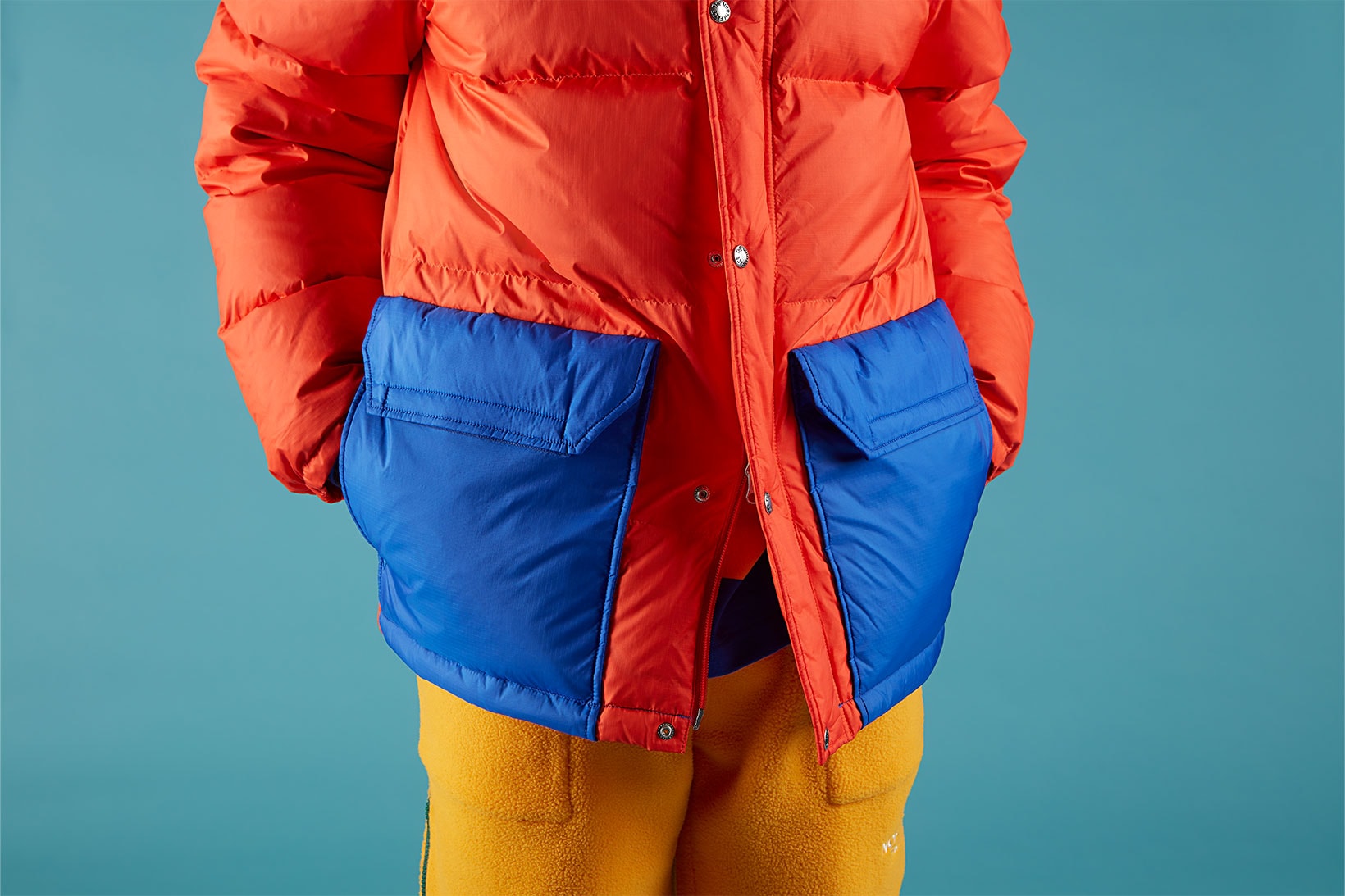 The North Face Color Block Capsule Puffer Jacket