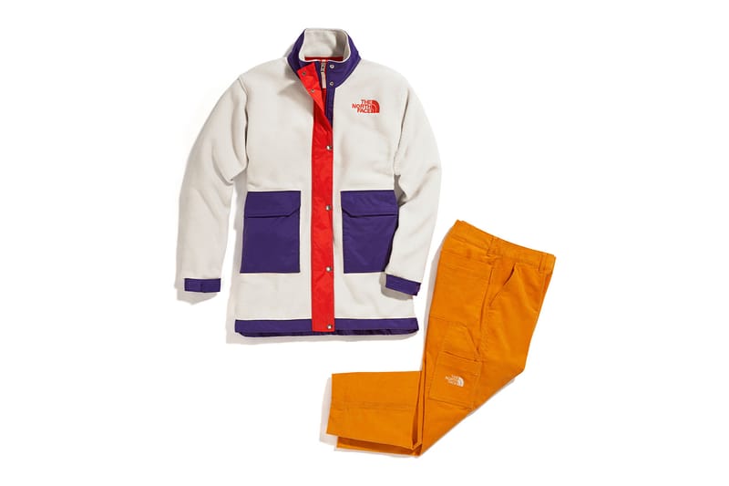 northface color block coat