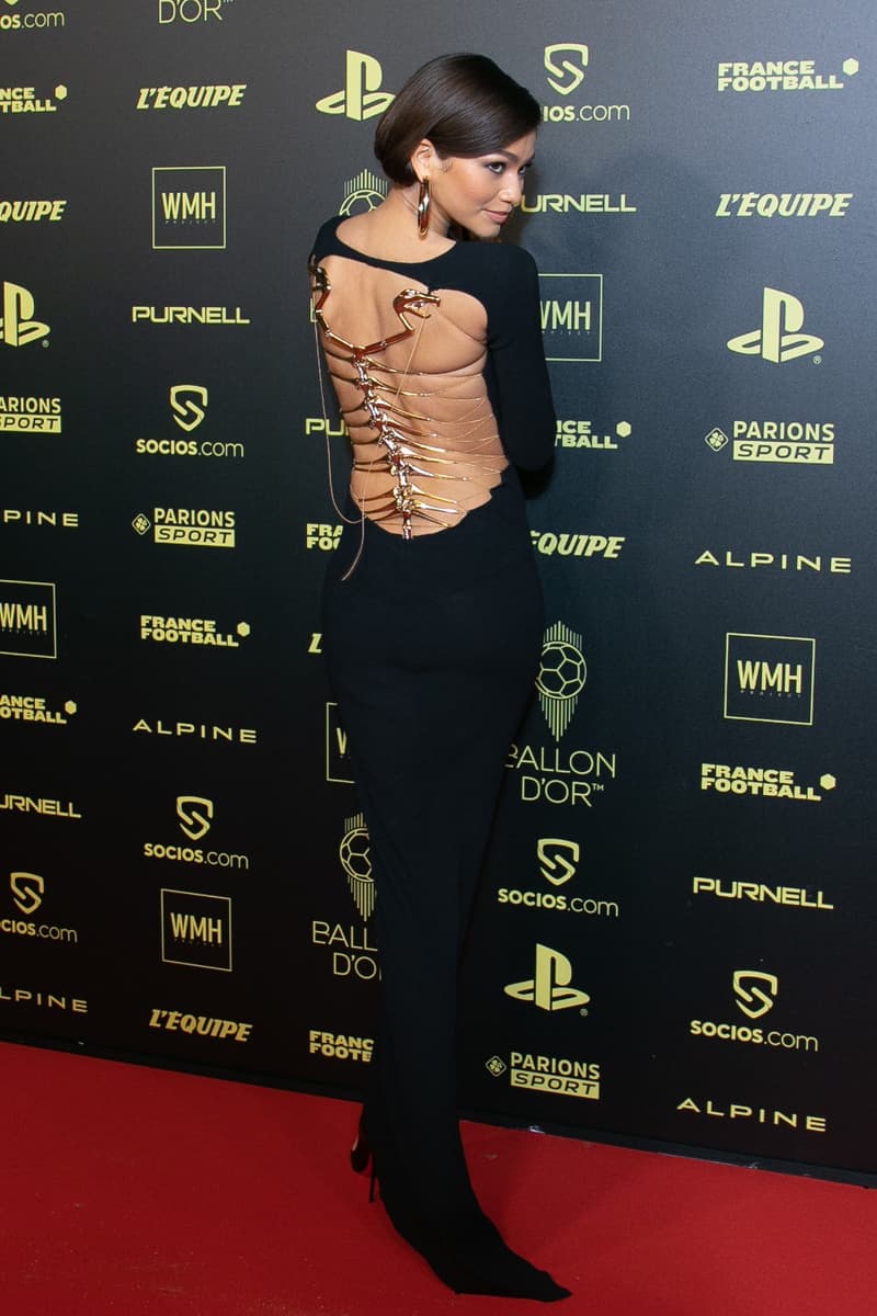 zendaya ballon d'or ceremony event black dress