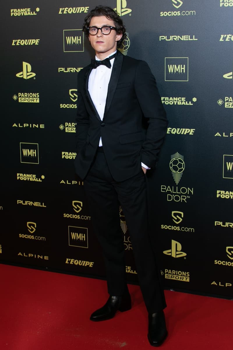 tom holland ballon d'or ceremony event black suit