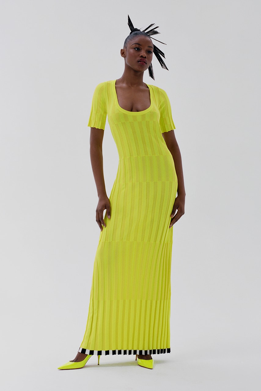 christopher john rogers pre fall 2022 collection 009 green maxi dress